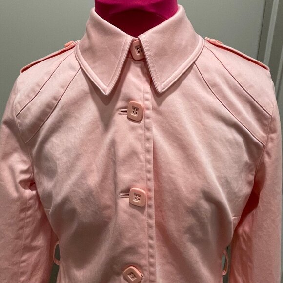 Apostrophe pink trench coat - Picture 3 of 10